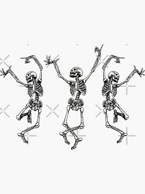 Pegatina «esqueletos bailando» de brynn412 | Redbubble Skeletons Dancing, Luna Tattoo, Skeleton Drawings, Skeleton Sticker, Skeleton Dance, Skeleton Tattoos, Dancing Skeletons, Dancing Skeleton, Cute Tattoos For Women