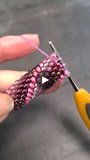 380K views · 7.4K reactions | Who Loves to Bead Crochet? Have you ever tried it?

This is such a fun spring craft!! The Sprang Cuff Kit includes a pattern with a detailed video tutorial along with 4 colors of Japanese beads, a strand of leather, magnetic clasp, beading cord, and bead threader. In stock in 8 glorious colors! (Yes, Northern Lights is back in stock!)

I'll link the video and kits in my profile ! | Laura Nelkin Designs | Blossom Dearie · They Say It's Spring Blossom Dearie, Crocheted Things, Jewelry Crochet, Spring Craft, Japanese Beads, Beading Cord, Bead Crochet, Bead Jewellery, Back In Stock