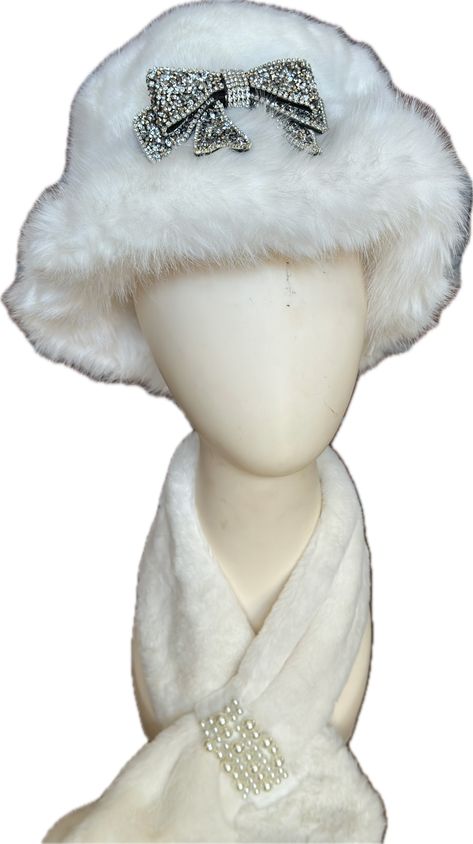 White faux fur coat