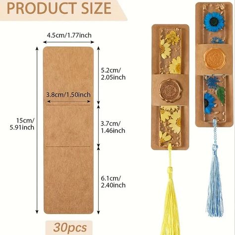 Kraft Paper Bookmark Set Resin Stand Favorite Diy Blank Gift - Temu Resin Stand, Jw Convention Gifts, Handmade Bookmarks Diy, Convention Gifts, Christmas Bookmarks, Bookmark Craft, Paper Bookmarks, Metal Etching, Diy Bookmarks