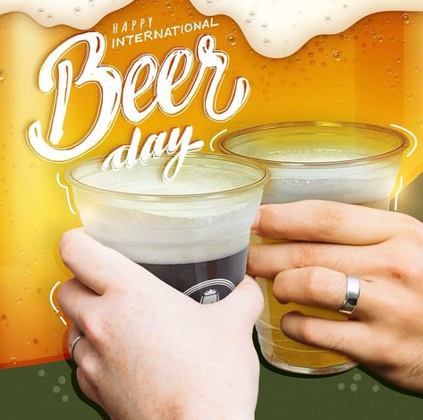 Still buzzing from International Beer Day! 🍻Let’s keep the celebration going and let our custom branded cups help your brew be enjoyed by all. #branding #international #beer #brew #brewery #experiential #drink #drinks #business #brandidentity #brandawareness #custombranding #marketing International Beer Day, Beer Day, Brand Awareness, Custom Branding, Experiential, Happy Day, Brand Identity, Beer, Branding