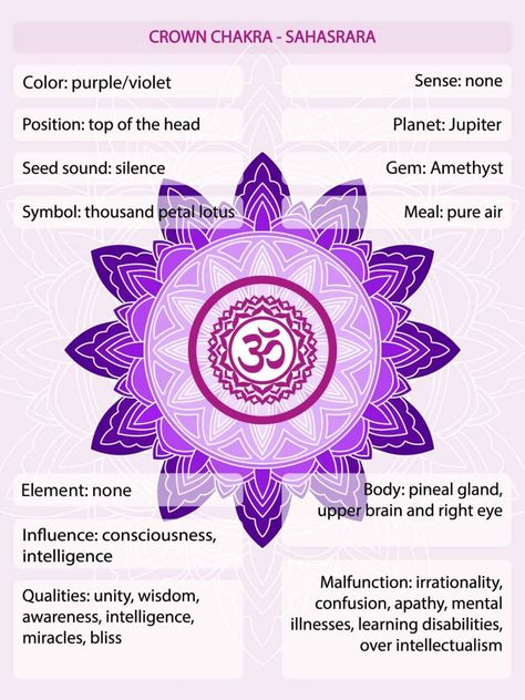 Purple Chakra Meaning - The Crown Chakra Color Explained • Colors Explained Purple Chakra Meaning, Crown Chakra Meaning, Color Purple Meaning, Purple Aura Meaning, Chakra Meaning, Purple Chakra, Red Chakra, Sahasrara Chakra, Purple Meaning