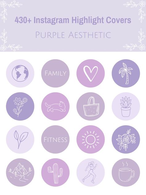 Soft purple minimalist Instagram highlight icons. Perfect for your aesthetic IG story #Lavender_Highlights_Cover_Instagram #Insta_Highlight_Cover_Aesthetic_Purple #Purple_Story_Highlight_Icons #Purple_Aesthetic_Highlight_Cover Insta Highlight Cover Aesthetic Purple, Purple Story Highlight Icons, Ig Highlight Covers Icons Aesthetic Purple, Ig Highlight Covers Purple, Hailait Instagram Cover, Purple Highlight Covers Instagram, Cover Hilight Instagram, Highlight Covers Instagram Purple, Purple Instagram Theme