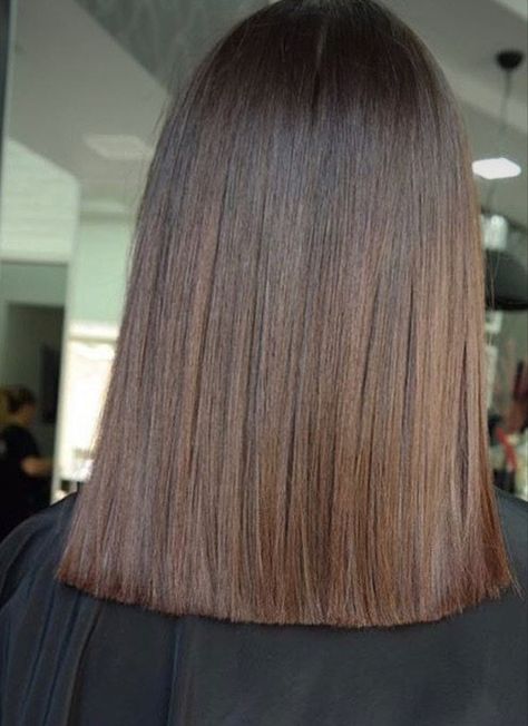 One Length Haircuts, One Length Hair, Straight Hair Cuts, Chocolate Hair, Brown Hair Balayage, Shoulder Length Hair Cuts, Haircuts For Medium Hair, Haircuts Straight Hair, Brown Blonde Hair