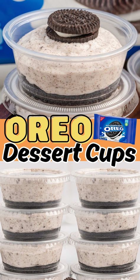 Oreo Dessert Cups, Oreo Parfait, Oreo Dessert Easy, No Bake Oreo Dessert, Magnolia Bakery Banana Pudding, Finger Desserts, Oreo Desserts, Oreo Dessert Recipes, Dessert Cups Recipes