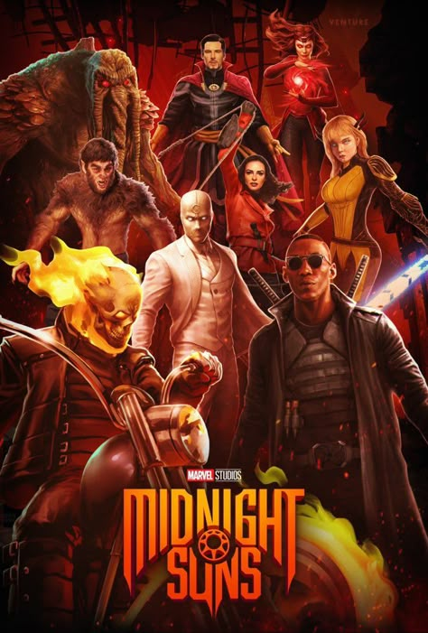 Midnight Suns Marvel, Midnight Sons Marvel, Demetrius Johnson, Midnight Suns, Cosplay Fnaf, Midnight Son, Marvel What If, Avengers Poster, Solo Cup