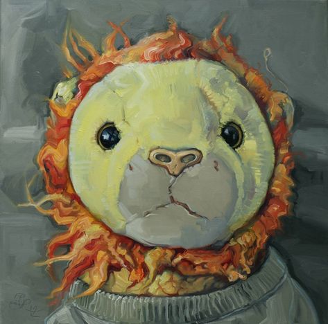 Sandro Kopp - Transitional Objects Cuddly Toy, Animal Companions, Art Club, Community Art, Good Company, Oil On Canvas, Body Art, Cool Art, Painter