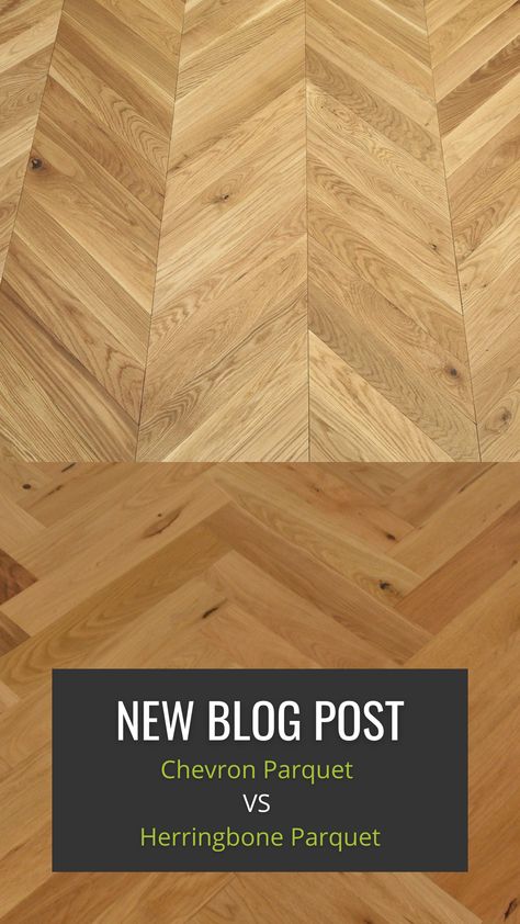 Chevron Parquet Vs Herringbone Parquet Flooring | Flooring365 Herringbone Parquet Flooring, Herringbone Lvp Flooring, Chevron Vs Herringbone, Herringbone Vinyl Floor, Herringbone Hardwood Floors, Chevron Parquet, Double Herringbone, Parquetry Floor, Herringbone Flooring