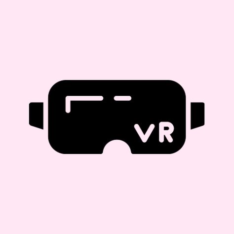 VR Light Pink Icon Vr Aesthetic, Visual Literacy, Store Icon, App Icon, Pastel Pink, Literacy, Light Pink, Gaming Logos, Ipad