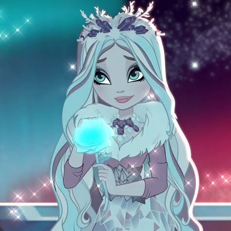 Crystal Winter Icon, Crystal Ever After High, Ever After High Winter, Crystal Winter Ever After High, Ever After High Icons, Winter Character, Crystal Winter, Ever After High Rebels, Winter Icon