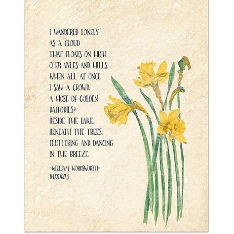 Daffodils William Wordsworth, Golden Daffodils, William Wordsworth, Daffodils, Art Paper, Fine Art Paper, Fine Art, Art