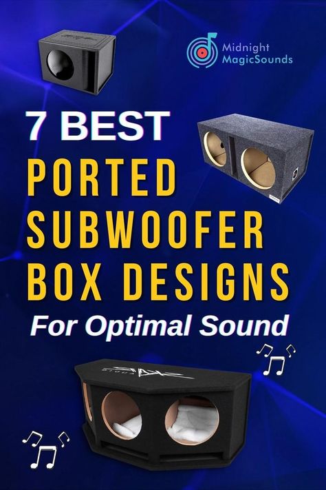 7 Best Ported Subwoofer Box Design For Optimal Sound & Deep Bass Diy Subwoofer Box Design, 8 Inch Subwoofer Box, Subwoofer Box Diy, 12 Inch Subwoofer Box, Custom Subwoofer Enclosure, Small Subwoofer, Diy Subwoofer Box, Cave Diy, Best Subwoofer