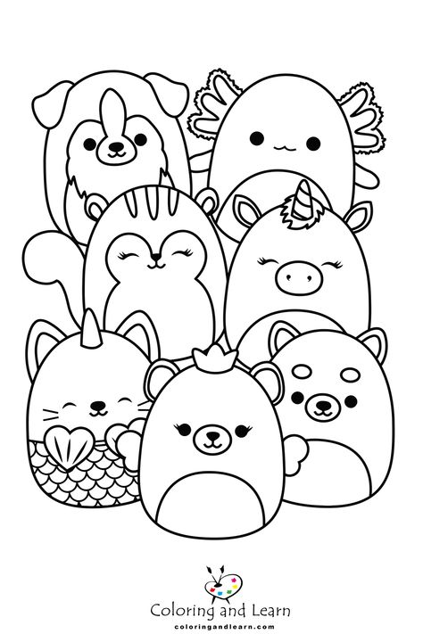 Squish Mallow Coloring Pages, Squishmellow Colouring Pages, Free Printable Squishmallow Coloring Pages, Kinder Coloring Pages, Kids Coloring Sheets Free Printables, Coloring Squishmallow, Squish Mellow Coloring Pages Free Printable, Squishmellow Coloring Page, Squishmallow Coloring Pages Free