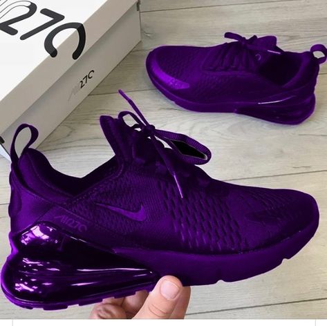 Now this is a purple shoe! #youreworthit Shoes Sneakers Jordans, Nike Air Shoes, Cute Nike Shoes, Fresh Shoes, Cute Sneakers, Purple Shoes, Hype Shoes, Nike Air Max 270, Air Max 270