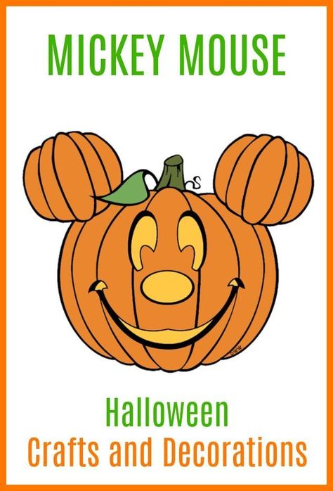 Disney Crafts and Decorations - not just for Halloween but also for birthdays, Christmas, and more ! |  #DisneyCrafts #DisneyChristmas #DisneyHalloween  #halloweencrafts #mickeymousebirthday #mickeymouse Pumpkin Svg Free, Disney Characters Halloween, Mickey Mouse Crafts, Mouse Pumpkin, Mickey Mouse Pumpkin, Mickey Silhouette, Mouse Crafts, Scary Funny, Mickey Pumpkin