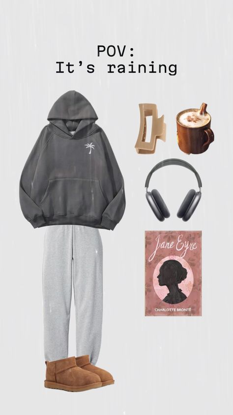 🥰 Rainy day vibes are real🫶 #aesthetic #outfit #reading #rainyday #fitinspo #comfy #books #vibes #introvert #rainydayaesthetic #pov #aussie #thoughts #hoodie #cozy #cozyvibes Cozy Rainy Day Aesthetic Outfit, Rainydays Aesthetic Outfit, Rainy Days Outfit Aesthetic, Rainy Day Aesthetic Outfit, Introvert Outfits, Rainy Day Vibes, Cozy Rainy Day Outfit, Rainy Day Outfit Aesthetic, Real Aesthetic