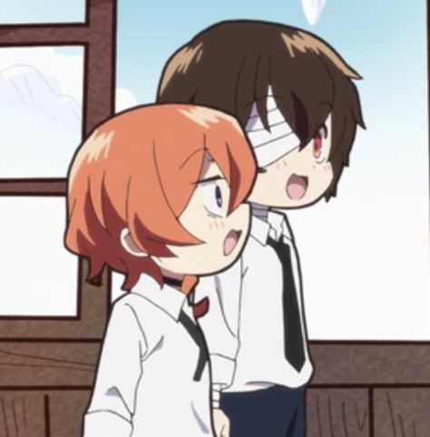 Chuuya Bsd Wan, Chibi Dazai, Bsd Stickers, Dazai And Chuuya, Chuuya Bsd, Bsd Wan, French Things, Dazai Chuuya, Fairy Tail Lucy