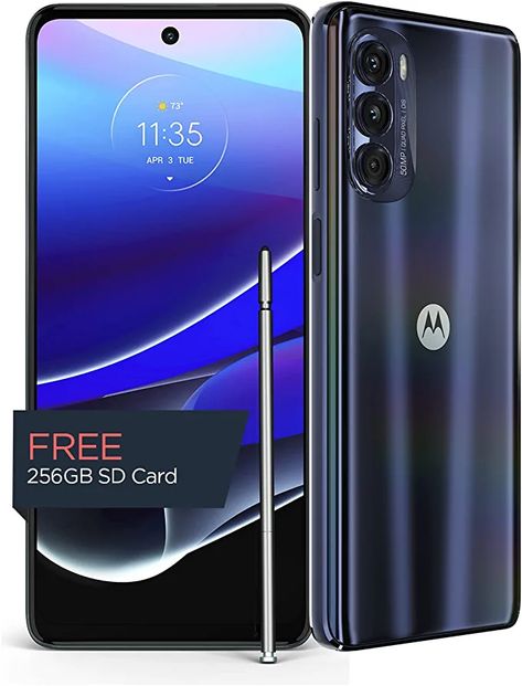 Limited-time deal: Moto G Stylus 5G | 2022 | Unlocked | Made for US by Motorola | 8/256 GB | 50MP Camera | Steel Blue Straight Talk Wireless, Motorola Phone, Network Technology, Light Sensitivity, Latest Smartphones, Optical Image, Wireless Network, Best Smartphone, Memory Storage