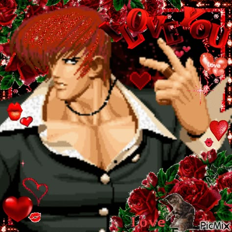 iori yagami king of fighters Gaming Arcade, The King Of Fighters, Friends Font, Instagram Help, King Of Fighters, Video Maker, Street Fighter, Animated Gif, Cartoon Art