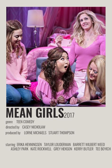 Mean Girls The Musical, Broadway Musicals Posters, Mean Girls Musical, 13 The Musical, Musical Theatre Posters, Musical Wallpaper, Broadway Posters, Musical Theatre Broadway, Musical Plays