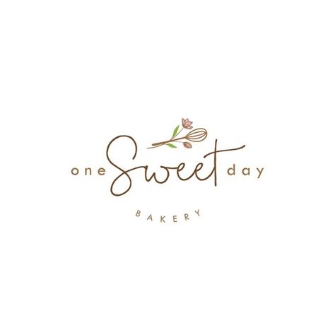 Dessert Shop Logo, Sweet Shop Logo Design Ideas, Logo Bakery Cake, Logo Sweet Cake, Cake And Pastries Logo Design, Bagel Bakery, Modern Bakery, Catering Logo, Whimsical Logo