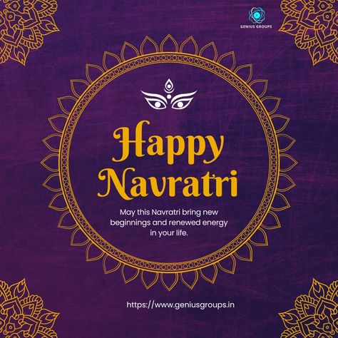 Wishing you a joyful and prosperous Navratri! May the divine blessings of Goddess Durga fill your life with happiness and peace. From genius groups family. Contact us today for a consultation! Contact no: 9934290953 Website: https://www.geniusgroups.in E-mail: geniusgroups.info@gmil.com Navratri Pics, Navratri Greetings, Festival Post, Navratri Festival, Navratri Images, Goddess Durga, Navratri Special, Hotel Kitchen, Happy Navratri