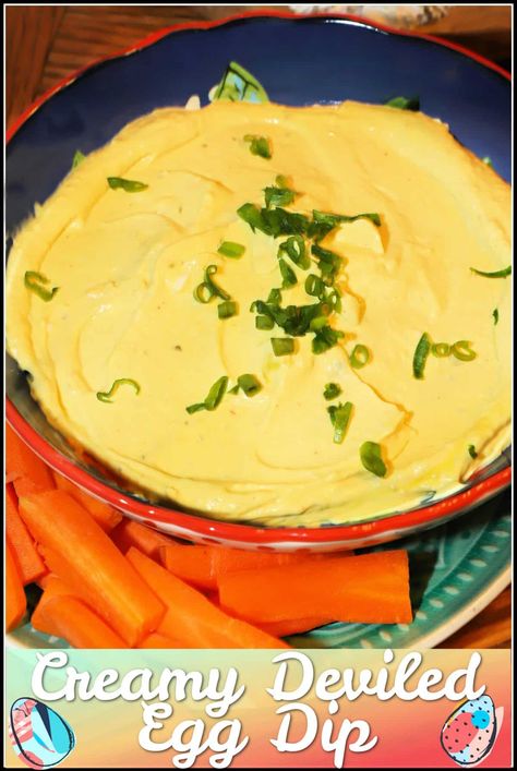 This creamy appetizer is a delicious way to use up your leftover boiled eggs from Easter. I love eating deviled eggs and I knew this tangy dip filled with all the flavors of my favorite appetizer would be a winner. Serve it at holidays, picnics, and potlucks this spring! Boiled Egg Appetizer, Recipes Using Boiled Eggs, Deviled Egg Dip Recipe, Deviled Egg Dip, Egg Dip, Awesome Appetizers, Egg Dishes, Appetizer Ideas, Children Activities