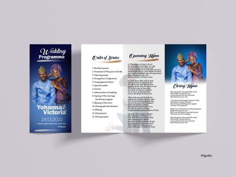 Wedding Programme Programme Design, Wedding Programme, Wedding Program Design, Senator Styles, Christian Graphic Design, Graphic Design Ads, Order Of Service, Beautiful Art Pictures, Wedding Programs