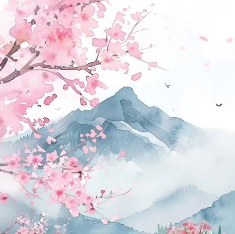 Séverine on Instagram: "🌸 AQUARELLES DE MARS 🌸  Comme je viens de l'expliquer en story, je n'arrive pas à choisir le fond d'écran aquarelle que je voudrais vous offrir pour ce nouveau mois qui commence ! Il y a du cerisier en fleurs, des petites fleurs des champs, du mimosa... Je pose les premiers visuels ici, peut-être que vos réactions et commentaires m'aideront 😊🙏😘.  #aquarelle #paysage #fonddecran #wallpaper #mars #hellomarch #springiscoming #printemps #illustration #midjourney #midjourneyartwork #aiart #aiartcommunity" Watercolor Ideas, Mimosa, Random Things, On Instagram, Art