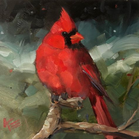 Krista Eaton on Instagram: “6”x6” oil on gesso board ‘Wintertime’ #winterbirds #cardinals #nature #birder #christmas #christmasgiftideas #painting #birdsofinstagram…” Krista Eaton, Cardinal Birds Art, Bird Cardinal, Cardinal Painting, Christmas Birds, Fine Art Painting Oil, Happy Fourth Of July, Winter Painting, Bee Art