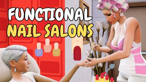 MOD ESMALTARIA FUNCIONAL | Patreon Sims 4 Functional Cc, The Sims4, Sims 4 Mods, The Sims 4, Sims Cc, Nail Salon, The Sims, Sims 4