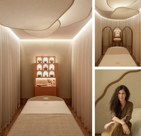 Spa Ceiling, Home Massage Room, Spa Menu, Spa And Wellness, Small Spa, Spa Lighting, Rosewood Hotel, Spa Interior, Spa Business