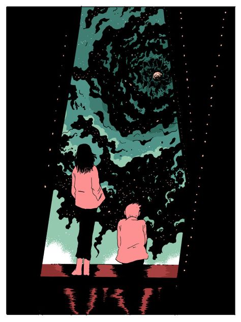 On A Sunbeam, Tillie Walden, Looking At The Stars, Arte Grunge, Arte Peculiar, Wow Art, Pretty Art, Drawing Inspiration, Aesthetic Art