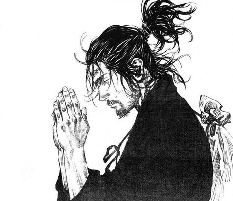 Vagabond Manga Samurai, Miyamoto Musashi Art, Samurai Drawing, Vagabond Manga, Miyamoto Musashi, Samurai Art, Bleach Anime, Dark Anime, Anime Sketch