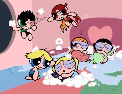 Kaithel (@kaithel1115) en Instagram: "About that "Slumber Party". Every war leaves a total mess to the world, even for the pillow "war",…" Blossom Buttercup Bubbles, Powerpuff Blossom, Bubbles And Boomer, Powerpuff Boys, Coraline Art, Powerpuff Girls Cartoon, Powerpuff Girls Fanart, Cute Sister, Rowdyruff Boys