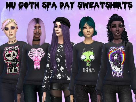 Scene Shirts, Mods Ts4, Goth Kids, Scene Core, Goth Scene, Tumblr Sims 4, Scene Outfits, Sims 4 Toddler