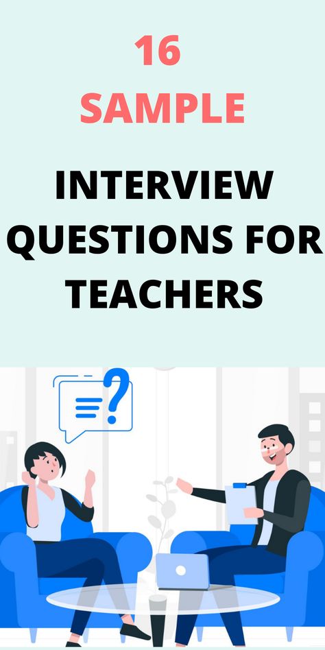 Prepare your answers to some common teacher interview questions before you set foot in the office of your future principal. Here are 16 teacher interview questions that are highly likely to come up. We recommend that you research your answers now. Then, stand in front of a mirror and start practicing! #edupstairs #stemeducation #TPT #teachersfollowteachers #unemployedteachers Eunemployedgraduates #education #interviewtips #interview #jobinterview #resumetips #interviewready #interviewquestions Interview Questions And Answers Teacher, Interview Questions For Teachers, Interview Outfit Teacher, Questions For Teachers, Teacher Interview Outfit, Teacher Job Interview, Teacher Interview Questions And Answers, Teaching Job Interview, School Interview Questions