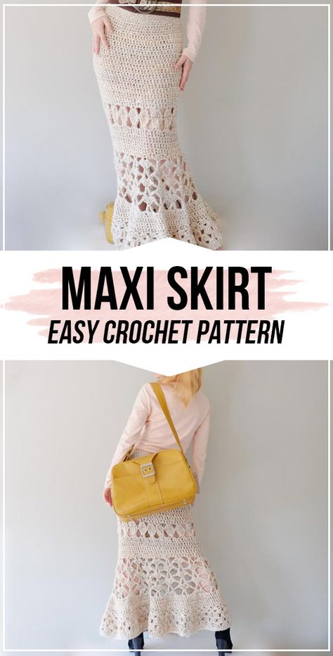 Maxi Skirt Pattern Free, Boho Skirt Pattern, Crafting Hobbies, Crochet Wedding Dress Pattern, Knit Skirt Pattern, Maxi Skirt Pattern, Skirt Pattern Free, Crochet Dress Pattern Free, Crochet Wedding Dresses