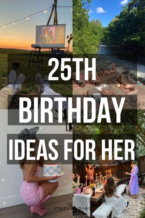 I’m turning 25 this year and I was desperately looking for 25th birthday ideas. Luckily I found this that shows you super original and cute 25th birthday ideas for her. Birthday Ideas For 25th Birthday, Birthday Party Ideas 26 Year Old, Birthday Ideas 25 Years Old, 25 Year Birthday Ideas, 25 Birthday Gift Ideas, 25th Theme Party Ideas, 25 Year Old Birthday Ideas, 25 Birthday Decoration Ideas For Her, 25th Birthday Celebration Ideas