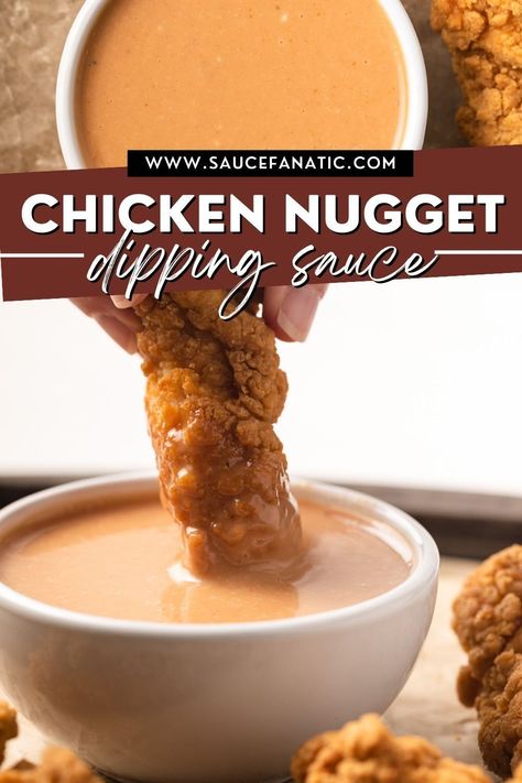 Sweet and tangy Chicken Nugget Dipping Sauce that is perfect for serving with your favorite chicken nuggets. With just 5 simple ingredients you can have this Chic-Fil-A Copycat Chicken Nugget Sauce in no time. Chicken Nugget Sauce, Nugget Dipping Sauce, Nugget Sauce, Chick Fil A Copycat, Chicken Nugget Dipping Sauce, Chicken Nuggets Sauce, Sweet And Tangy Chicken, Mumbo Sauce, Tangy Chicken