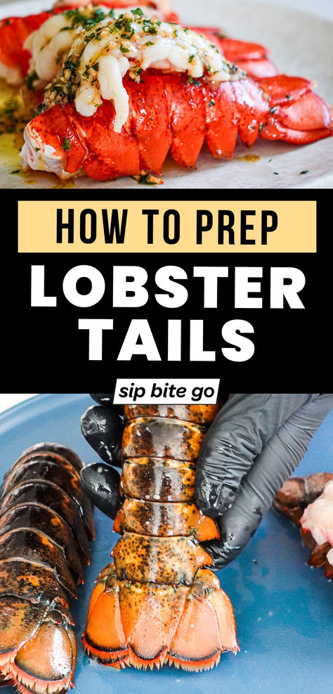 How To Butterfly Lobster Tail before and after steps Prepare Lobster Tail, Preparing Lobster Tails, How To Grill Lobster Tails, How To Butterfly Lobster Tails, Blackstone Lobster Tail, How To Cook Lobster Tails On The Grill, Grilling Lobster Tails, How To Prepare Lobster Tails, Lobster Tails On The Grill