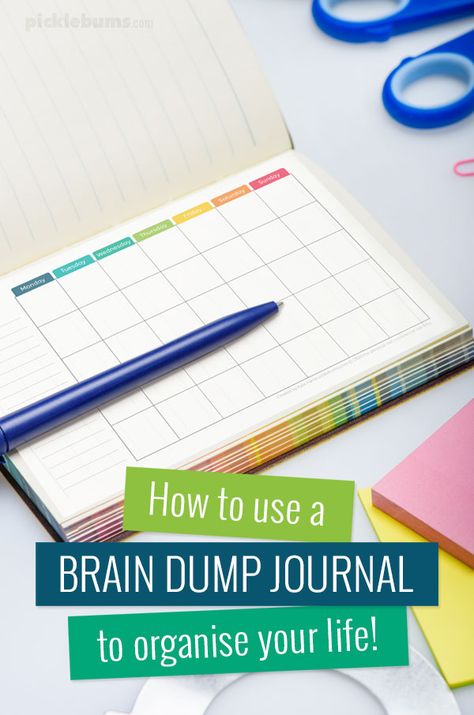 Brain Dump Journal, Dump Journal, Fancy Planner, Planner System, Organise Your Life, Organization Lists, Home Management Binder, Planner Printables Free, Project Planner