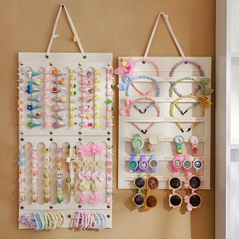 Precio bajo con envío gratis para usuario nuevo. Hair Bow Storage, Hair Clip Storage, Closet Storage Accessories, Headband Storage, Hair Clip Organizer, Clip Storage, Felt Hair Accessories, Bow Storage, Wand Organizer