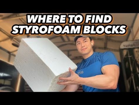 WHERE TO FIND STYROFOAM BLOCKS FOR FREE! - For Halloween & Christmas - YouTube How To Make Cardboard Waterproof, Foam Halloween Props, Styrofoam Painting, How To Cut Styrofoam, Styrofoam Recycling, Diy Styrofoam Crafts, Sculpture Materials, Foam Sculpture, Styrofoam Art