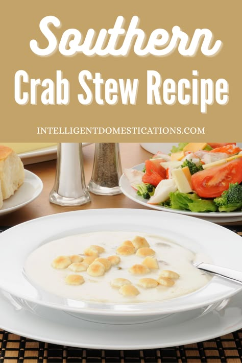 Crab Stew Recipe Simple, Crab Stew Recipe, Crab Stew, Crab Chowder Recipes, Crab Chowder, Canned Crab Meat, Meatball Stew, Shrimp Stew, Seafood Meals