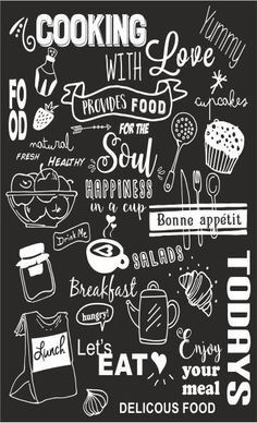 Chalkboard Art Kitchen, Kitchen Blackboard, Papan Tulis Kapur, Blackboard Art, Kitchen Chalkboard, Chalkboard Poster, Chalk Wall, Chalkboard Lettering, Chalk Lettering