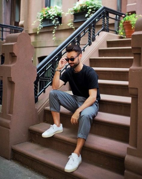 Men love a white sneaker that's comfortable, lasts long, and looks great no matter what you wear it with. Here are 24 white sneaker styles for men in every budget. These are the best white sneakers for men with what to wear with white sneakers for men. | white sneakers men outfit casual | white sneakers men fashion casual | best white sneakers for men | best all white sneakers men | best white shoes for men | best white casual shoes men | best white shoes men | best mens white sneakers Mens Tennis Shoes Outfits, Mens White Sneakers Outfit, White Sneakers Men Outfit, White Sneakers Outfit Men, White Shoes Outfit Men, White Dress Sneakers, Best White Sneakers For Men, Best White Shoes, Men White Sneakers