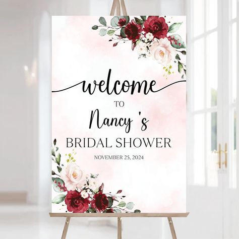 MELOIUYP Personalized Bridal Shower Sign, Bridal Shower Welcome Sign, Rose Bridal Shower Yard Sign, Flower Pink Bridal Shower Sign With Stand, Flowers Bridal Shower, Welcome Sign For Bridal Shower Check more at https://beautyfashionideas.com/bridal/meloiuyp-personalized-bridal-shower-sign-bridal-shower-welcome-sign-rose-bridal-shower-yard-sign-flower-pink-bridal-shower-sign-with-stand-flowers-bridal-shower-welcome-sign-for-bridal-shower/ Bridal Shower Welcome Signs, Corrugated Plastic Signs, Welcome Flowers, Outdoor Welcome Sign, Bridal Shower Sign, Sign Materials, Pink Bridal Shower, Bridal Shower Welcome Sign, Shower Welcome Sign