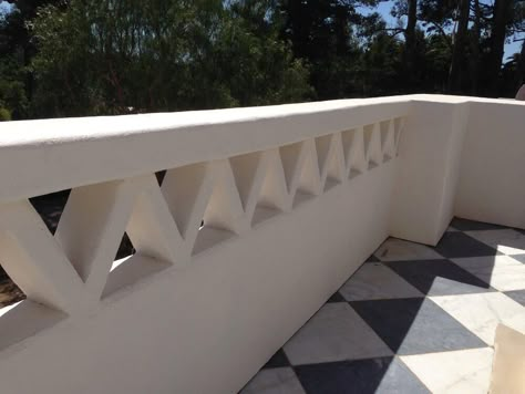 Concrete (GFRC) Grilles, Balcony Rails, Decorative Elements - Pacific Register Front Balcony Design, Stone Railings, Porch Railing Designs, Patio Railing, Concrete Block Walls, Handrail Design, Modern Balcony, Balcony Grill, Balcony Railing Design