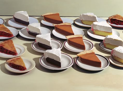 Sharon Core, ”Thiebauds – Pies, Pies, Pies” (2003), analogue C-Print, 20 x 30 inches Bread Reference, Ice Cream Cake Design, Pie Painting, Sharon Core, Blender Cake, Static Nature, Cream Cake Design, Atelier September, Repetition Pattern